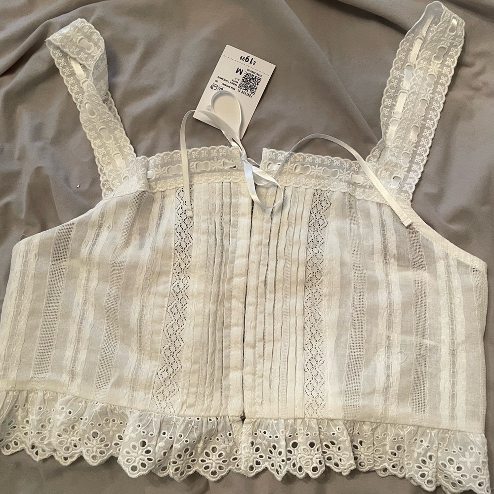 Forever 21 White Lace Camisole